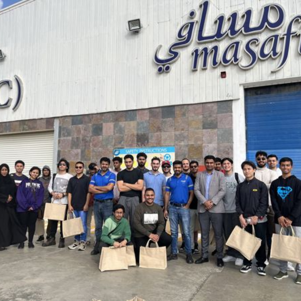Broadening Horizons: Level 5 and Level 6 (2nd year and 3rd year) Mechanical Engineering students gained valuable insights during a recent educational tour of Masafi's Ras Al Khaimah productio